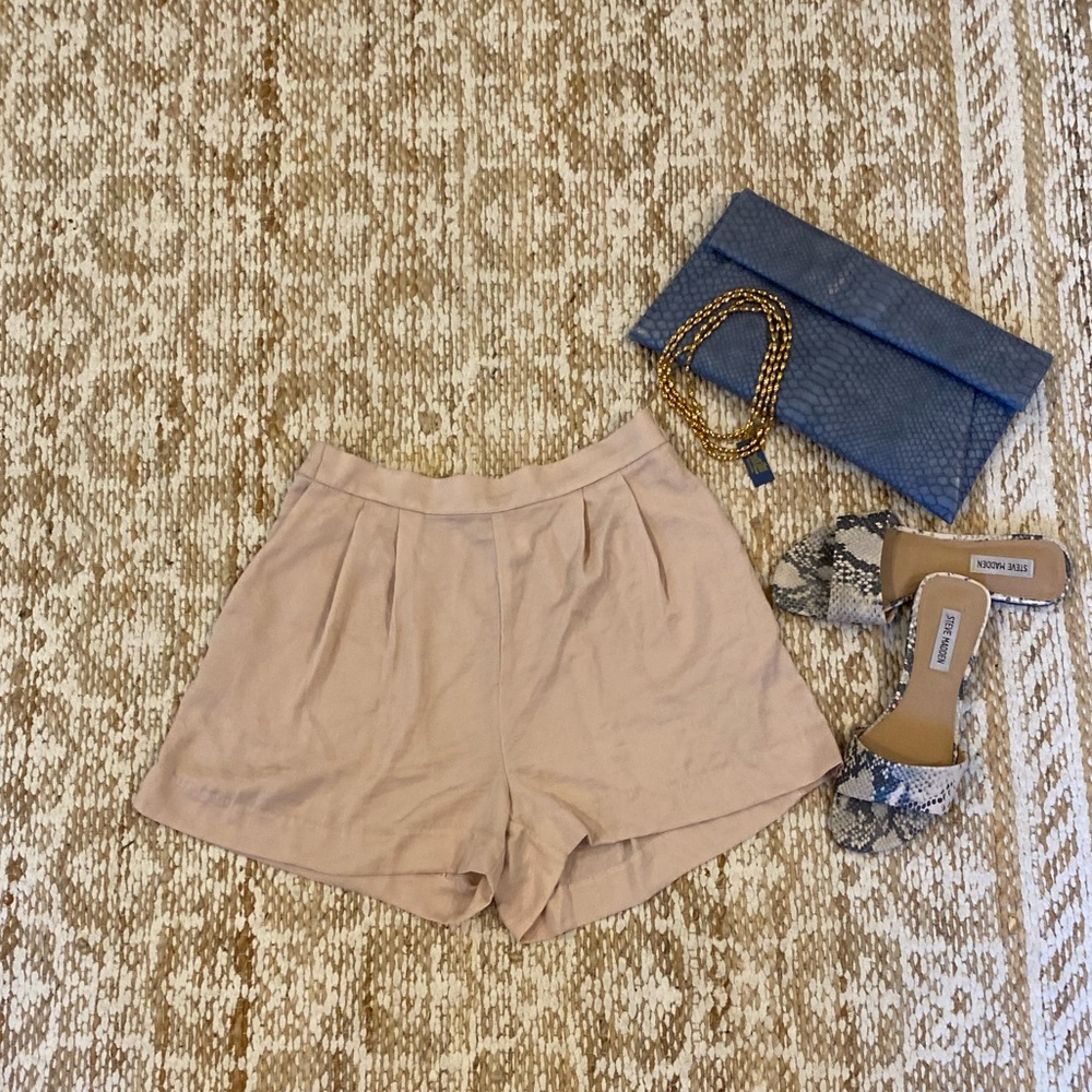 Blush Silk Shorts